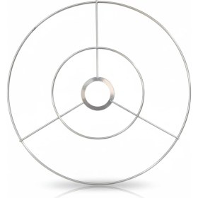 Resim Hobilen 30 cm 2 Halkalı Gümüş Metal Serbest Avize Iskeleti 