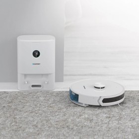 Resim Blaupunkt S40 Robomaster Çöp Istasyonlu Akıllı Robot Süpürge Beyaz 