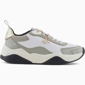 Resim Armani Exchange Gri-Beyaz Kadın deri Sneaker XDX104XV580U293 