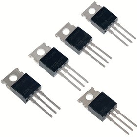 Resim 10 adet TO-220 Lojik Elektrik Potansiyometre MOSFET Seçenekli (IRLZ24N/34N/44N/46N/48N) Düşük Elektrik Dirençli Alan Etkisi Tüp Güç Yönetimi/Motor Kontrolu/DC-DC Dönüşüm Modülü 