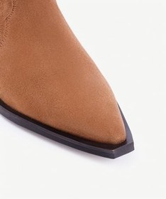 Resim Aksesuar Detaylı Deri Western Bot 