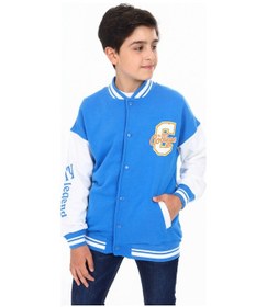 Resim Toontoy Kids Toontoy Erkek Çocuk Baskılı Kolej Hırka Saks 