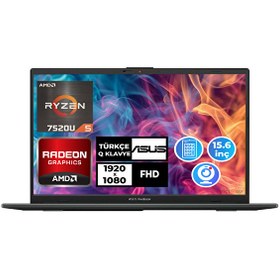 Resim Vivobook Go 15 Ryzen 5 7520U 15.6" 16 GB RAM 512 GB SSD FHD W11P Laptop E1504FA-NJ1465 006 