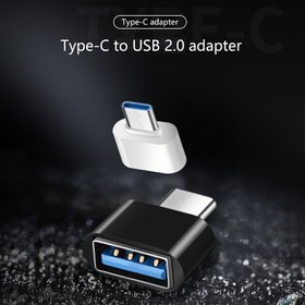 Resim Type-c USB 2.0 Adaptörü, OTG Adaptörü İçin Uygun, Cep Telefonu U Disk Okuyucu Kart Okuyucu Klavye Fare Konektörü için USB'den C Tipine Adaptör 