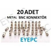 Resim EYEPC 20 Adet Metal Bnc Konnektör 20 Li Kamera Montaj Jakı 