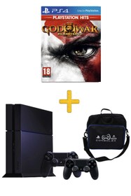 Resim CONSOLEX Sony PlayStation 4 Standart 500GB (Yenilenmiş) + Çift Kol + Çanta + God of War 3 