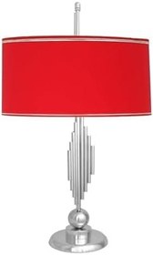 Resim vinner Marche Mka-01 Krom Kaplama Metal Abajur - Krom Kırmızı VNRMRCABJ005020 