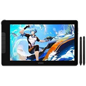Resim Veikk VK1600 16384 Levels 5080 LPI 15.6" FHD IPS Grafik Tablet + 2 Adet Kalem 