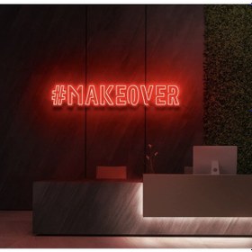 Resim Makeover Yazılı Neon Tabela Kırmızı 