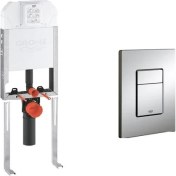 Resim Grohe Gömme Rezervuar Uniset Pnömatik +Grohe Skate Cosmopolitan Kumanda Paneli 