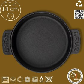 Resim Lava Döküm Güveç Kabı 14 cm 