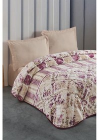 Resim Taç Kristal Çift Kişilik Battaniye Luna Mürdüm Mürdüm 