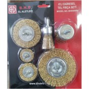 Resim Bhd Tools 6'lı Pimli Tel Fırça Seti Hobi Fırça 