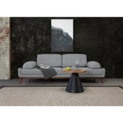 Resim Perla Sofa Jest Üçlü Koltuk Keten Gri Kazayağı 