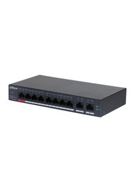 Resim Dahua 10 Port Yönetilen Cloud Switch 8fe Poe +2 Ge 