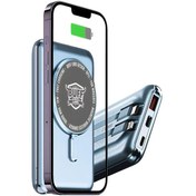 Resim Labs Bp11 10000 Mah Magsafe Uyumlu Dahili Kablolu Taşınabilir Manyetik Powerbank Mavi 