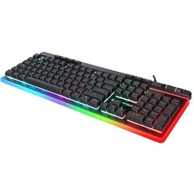 Resim Rampage Shıne K14 Kablolu Rgb Backlıght Membrane Oyuncu Klavye 