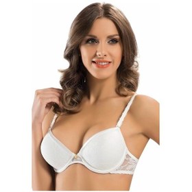 Resim Moon Wear Dantel Push Up Sütyen Beyaz 