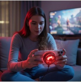 Resim Biishe Manyetik Telefon Ve Tablet Soğutucu Güçlü Sessiz Fanlı, Hızlı Isı Dağıtıcı Mobil Cihaz Soğ Çok Renkli 
