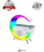 Resim AGGIY Bluetooth Hoparlör 15w Kablosuz Wireless Şarj Rgb Masa Gece Lambası Radyo Müzik Çalar Ag-2301 