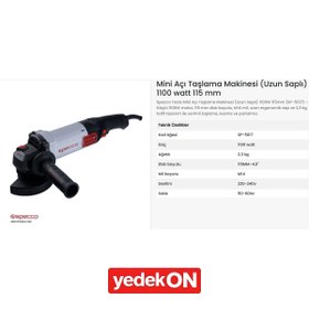 Resim Specco Avuç Taşlama 115mm 1100w Sp5017 