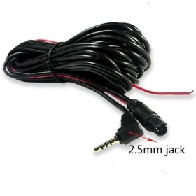Resim Keepro 5 Metre 5 Pin 2.5 mm Geri Görüş Kamera Kablosu 2.5 mm 5 Pin Araç Kamera Kablosu 