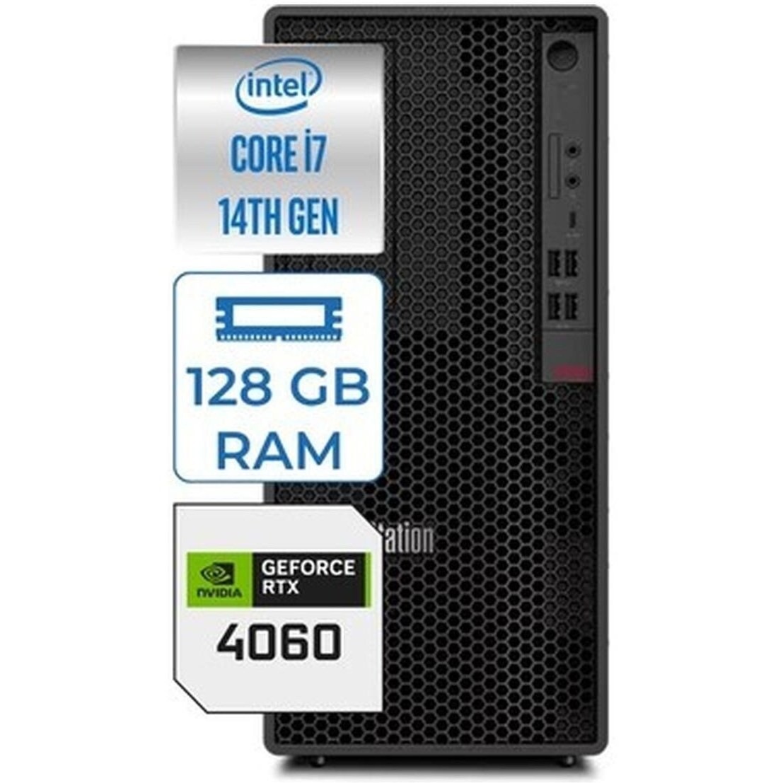 P2 Computer LENOVO Thinkstation P2 Intel Core Vpro İ7-14700 128GB Ddr5 4tb SSD 8gb ...