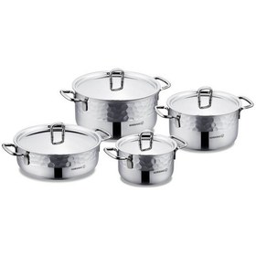 Resim Korkmaz Erna 8 Parça Inox Tencere Seti 
