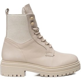 Resim Greyder 30862 Kadın Ekru Hakiki Deri Military Bot-125-ekru Ekru 