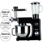Resim Yasomi Sm 1511bml Led Ekranlı Kıyma Çekme Aparatlı Blender Stand Mikser Mutfak Şefi 