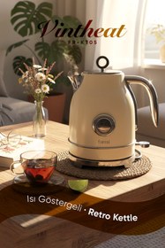 Resim Fressi Isı Göstergeli Retro Kettle Su Isıtıcısı 1,7 Litre Fr-kt05 Vintheat 