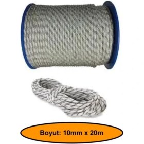 Resim 10 mm Sentetik Iskota Halat, Dağcı Ipi, Kamyoncu Halatı, Outdoor Kamping Piknik Salıncak Halatı, 20 Metre 