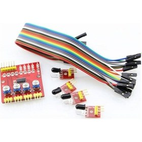Resim 4Lü Çizgi İzleyen Sensör Seti - 4 Way Tracking Module 