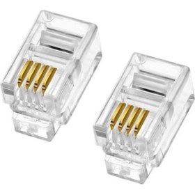 Resim KEEPRO Telefon Kablosu 6p4c Kablo 4 Pinli Soketli Telefon Kablosu 5 M 