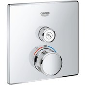 Resim Grohe Grohtherm Smartcontrol Tek Valfli Akış Kontrollü, Ankastre Termostatik Duş Bataryası 29123000 