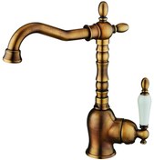 Resim Gpd Retro Tek Gövde Lavabo Bataryası Sarı Oksit Mtl180-So 
