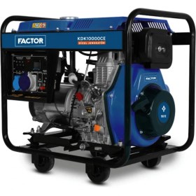 Resim Factor Kdk 10000 Ce 9.4 Kva Dizel Monofaze Jeneratör 10000 W Güç ve Marşlı Çalıştırma Özelliği 