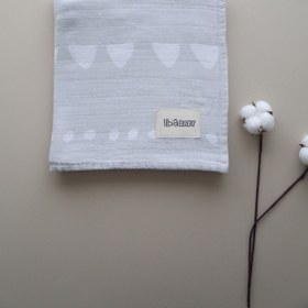 Resim libaBABY Müslin Geometrik OEKO-TEX Sertifikalı %100 Pamuk 2 Katlı 110x115 cm Bebek Müslin Battaniye & Örtü 