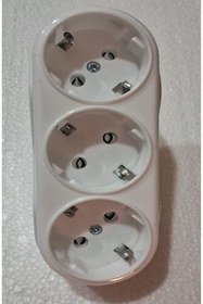 Resim Önder Düz 3'lü Topraklı Golyat Priz 