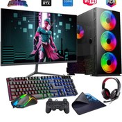 Resim Rogame I5 14400F 16GB Ddr4 480SSD 12GB RTX3060 24" Mon. Oyun Bilgisayarı (Gaming Set) 