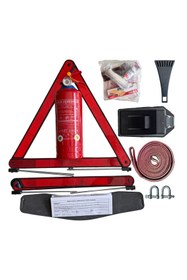 Resim Bilgeden Ekonomik Eva Trafik Seti Ve 1 Kg Yangın Tüpü 4 Yıl Tüvtürk Onaylı Araç Trafik & Ilk Yardım Set Siyah 