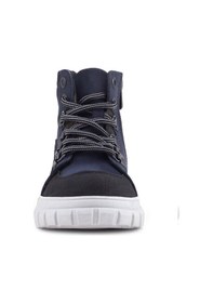 Resim Rakerplus Hakiki Deri Lacivert Fermuarlı Erkek Çocuk Bot Lacivert 