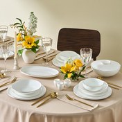 Resim Karaca Fine Bone Meridian 55 Parça 12 Kişilik Yemek Takımı Gold 