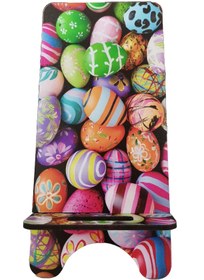 Resim no77decor Pascalya Yumurtaları Desenli Telefon Stand 