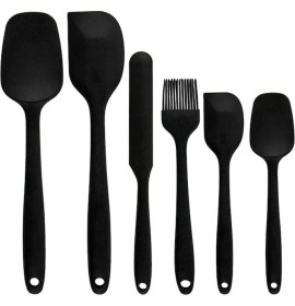 Resim 6'lı Yanmaz ve Yapışmaz Mutfak Seti, Pasta, Yumurta, Kaşık, Bıçak, Spatula 