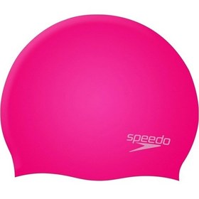 Resim Speedo Moulded Silc Cap Çocuk Silikon Yüzücü Bonesi 8-70990F290 Pembe 