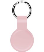 Resim Pembe Airtag Kılıfı İçin Silikon Koruyucu Kol Kapağı Anahtarlık Airtags-tracker 