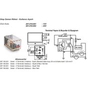 Resim Elo 12V Stop Zaman Rölesi Ayarlı 0.1 Sn-11 Saat Arası Otomatik N11.1008 