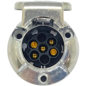 Resim Römork Soketi - Metal - 5 Pin 