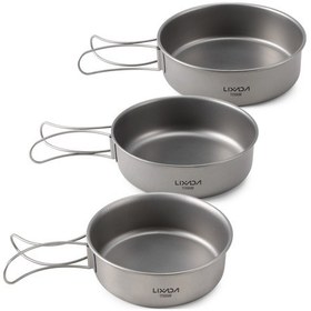 Resim Tenfowee Lıxada Titan Bardak Kase 3'lü Set - Kamp, Yürüyüş İçin Isı Ve Düşmeye Dayanıklı, Hafif Tasarım Çok Renkli 